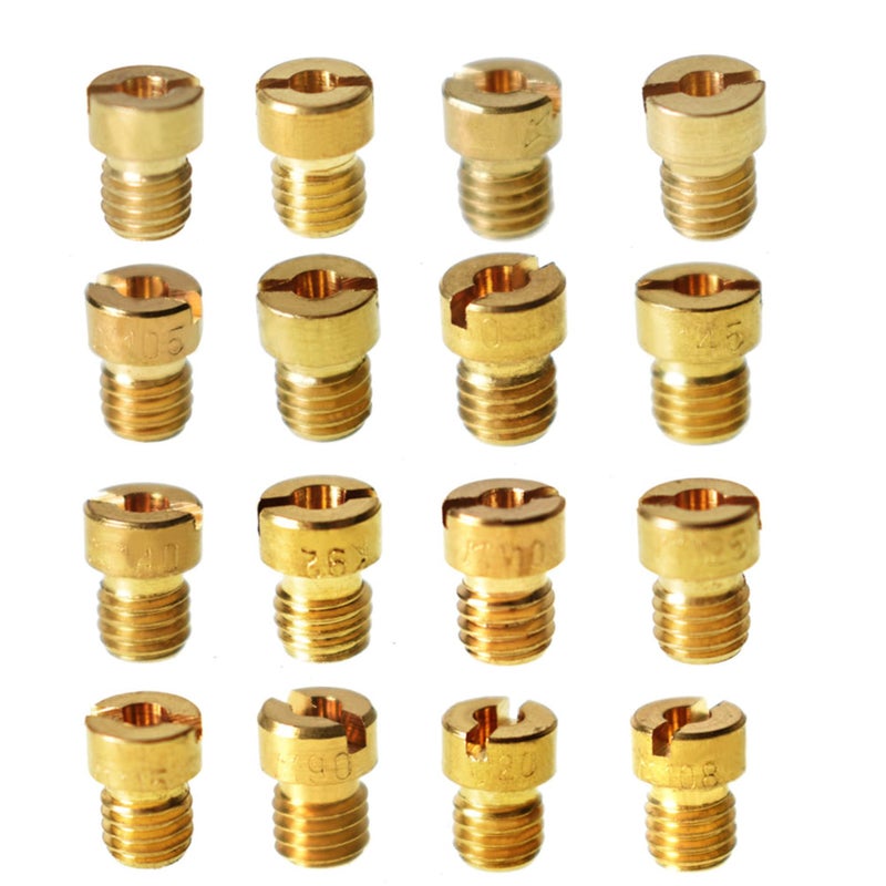 WFLNHB 16pcs 90 92 95 98 100 105 108 110 115 120 125 130 135 140 145 150 Carburetor Main Jet Kit Replacement for OKO CVK Round Style Main Jet Kit - Image 4